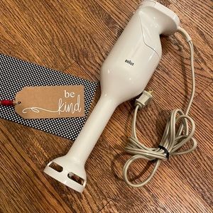 Vintage Braun Multipractic Hand Blender + Chopper MR 30